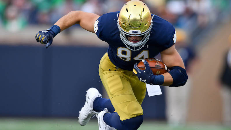 Notre Dame tight end Cole Kmet