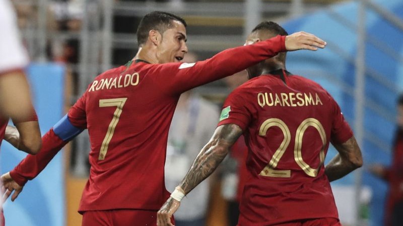 Portugal's Cristiano Ronaldo Ricardo Quaresma