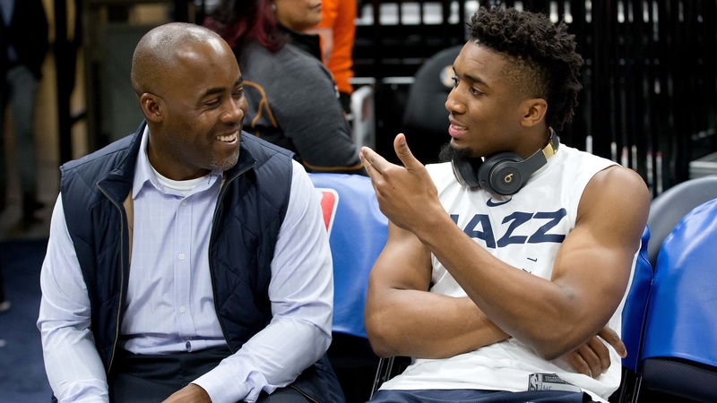 Utah Jazz Guard Donovan Mitchell And New York Mets Employee Donovan Mitchell Sr.