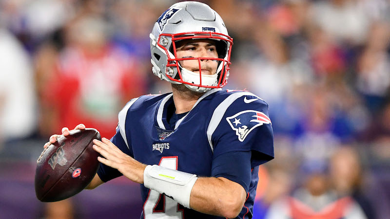 Patriots quarterback Jarrett Stidham