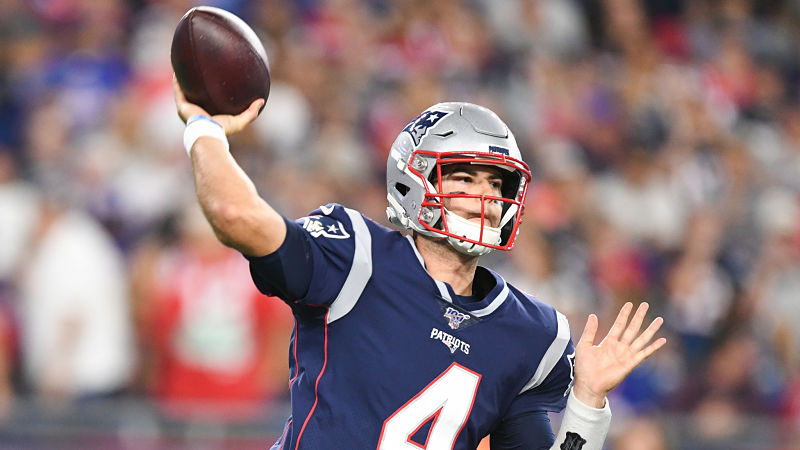 New England Patriots quarterback Jarrett Stidham