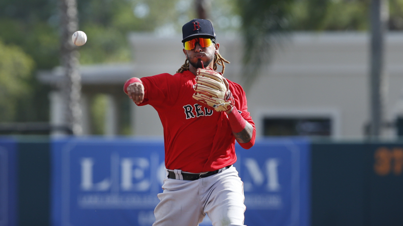 Boston Red Sox infielder Jonathan Arauz