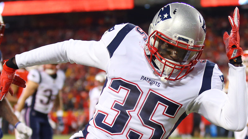 Patriots cornerback Keion Crossen