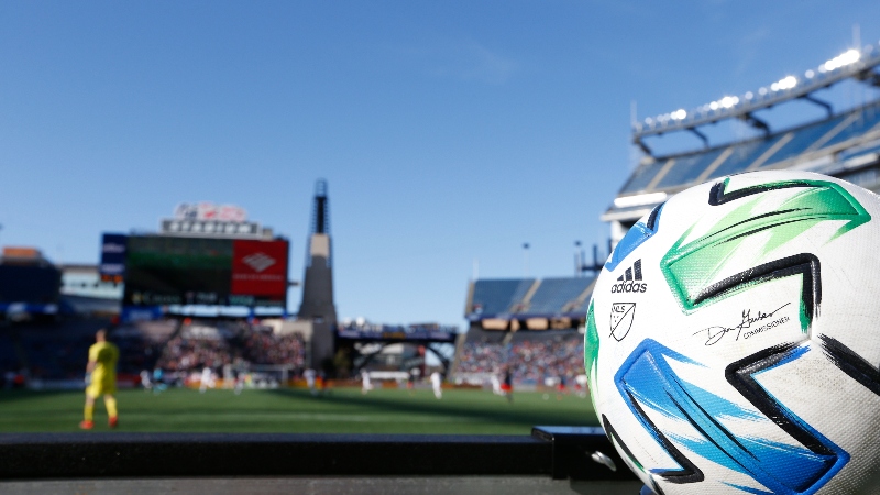An extra Adidas MLS official Match ball