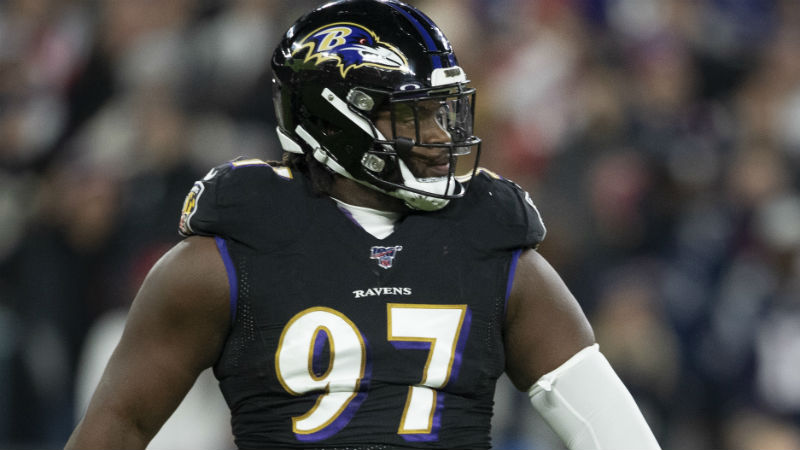 Baltimore Ravens defensive tackle Michael Pierce