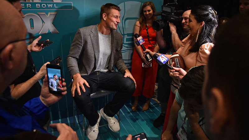 Former New England Patriots tight end Rob Gronkowski