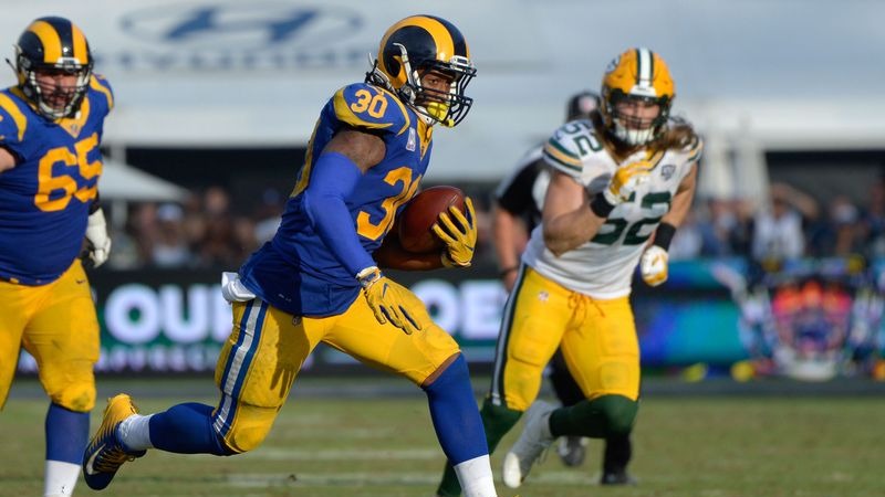 Los Angles Rams running back Todd Gurley, Los Angles Rams linebacker Clay Matthews