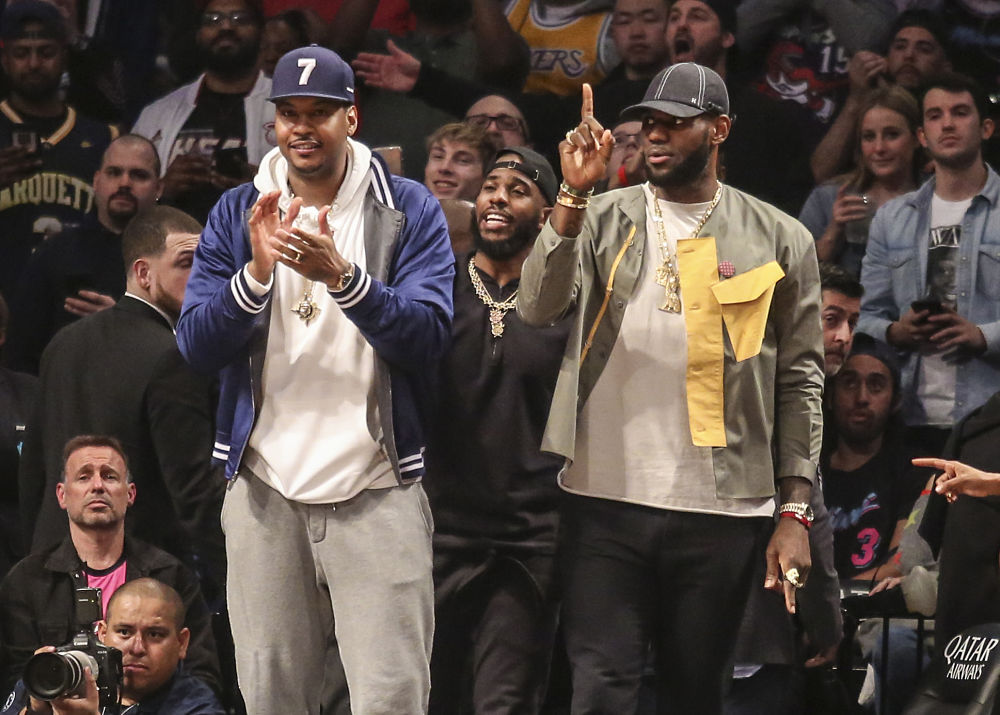 Carmelo Anthony and Lebron James