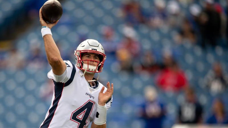 New England Patriots quarterback Jarrett Stidham