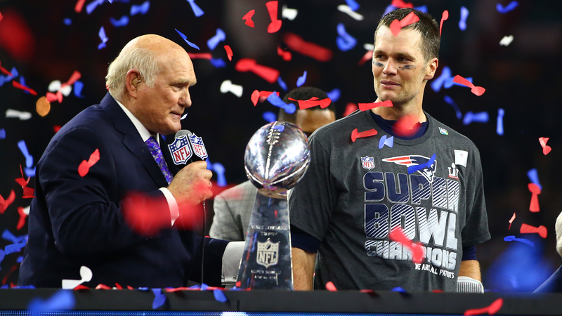 Quarterbacks Tom Brady, Terry Bradshaw