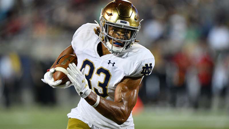 Notre Dame wide receiver Chase Claypool