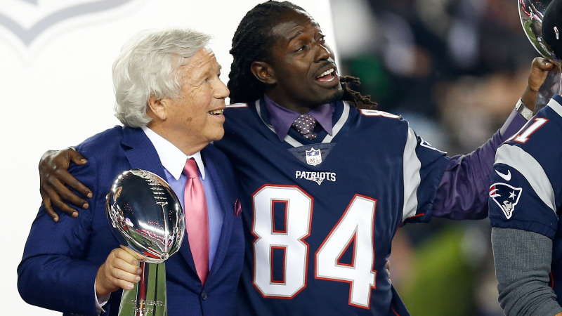 New England Patriots wide receiver Deion Branch