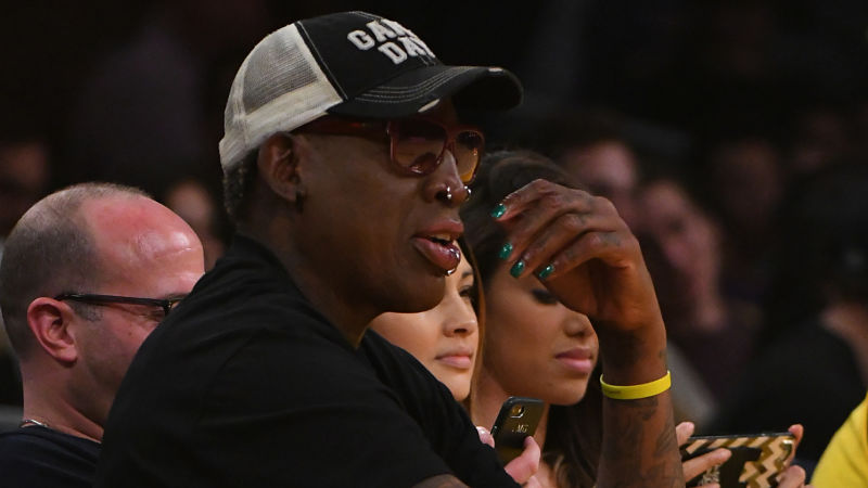 Former Chicago Bulls forward Dennis Rodman