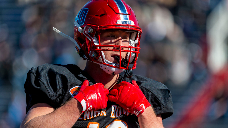 South tight end Harrison Bryant of Florida Atlantic