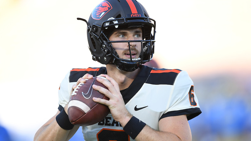 Oregon State quarterback Jake Luton