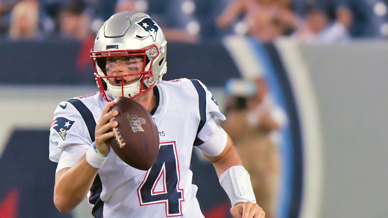 New England Patriots quarterback Jarrett Stidham