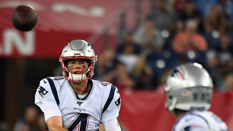 New England Patriots quarterback Jarrett Stidham