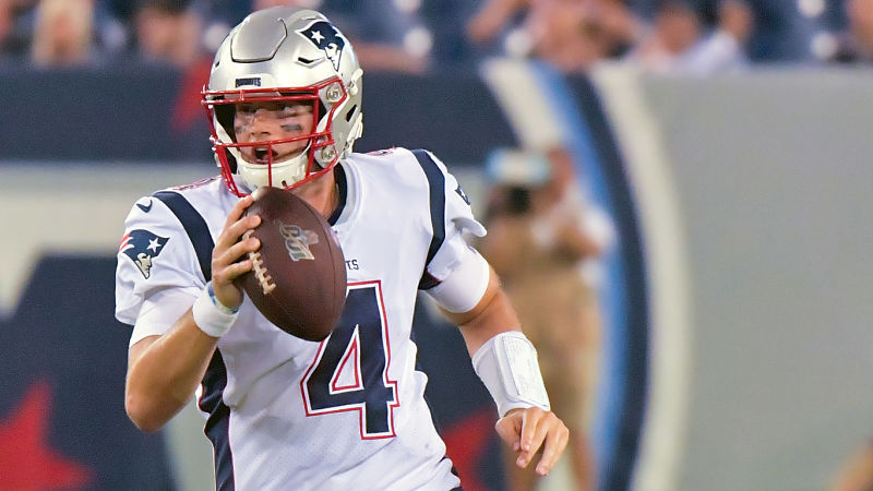 New England Patriots quarterback Jarrett Stidham