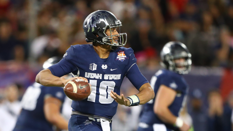 Utah State quarterback Jordan Love