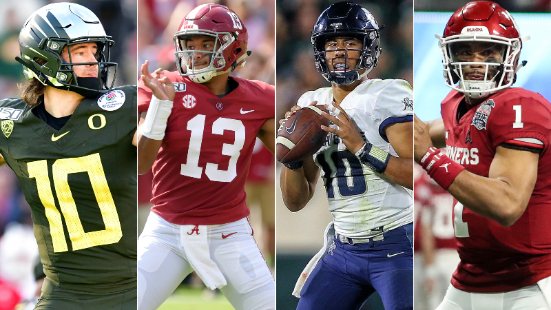 Justin Herbert, Tua Tagovailoa, Jordan Love, Jalen Hurts