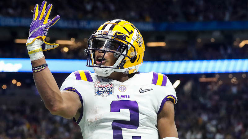 LSU wide receiver Justin Jefferson