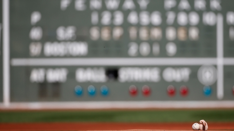 Pitcher's mound at Fenway Park