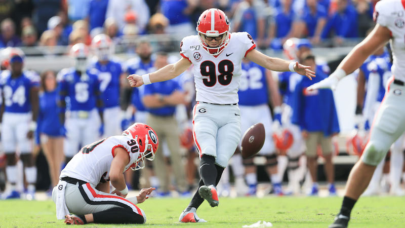 Georgia kicker Rodrigo Blankenship