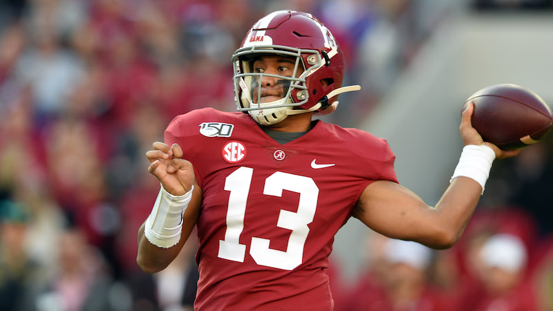 Alabama quarterback Tua Tagovailoa