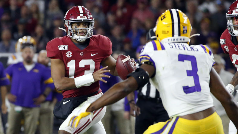Alabama quarterback Tua Tagovailoa
