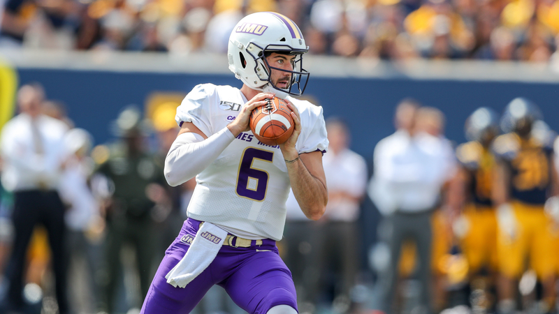 James Madison University quarterback Ben DiNucci