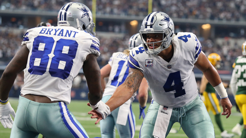 Dallas Cowboys Dak Prescott, Dez Bryant