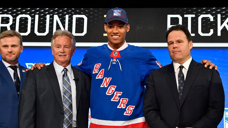 New York Rangers defensemen K'Andre Miller