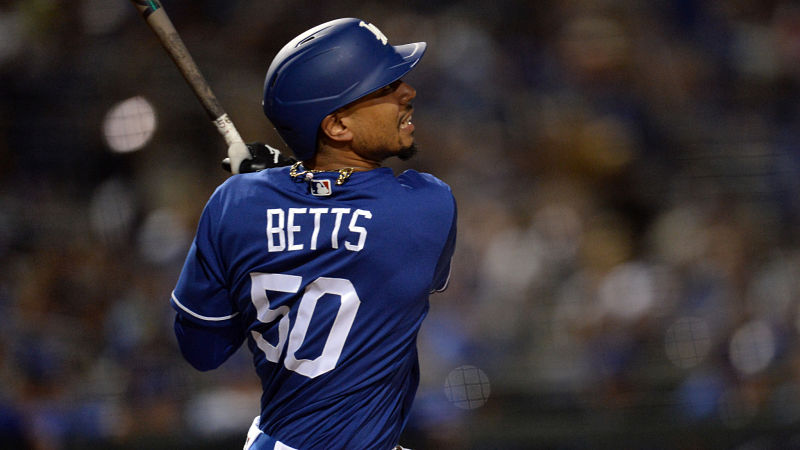 Los Angeles Dodgers right fielder Mookie Betts