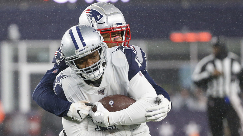 New England Patriots cornerback Stephon Gilmore and Dallas Cowboys receiver Amari Cooper