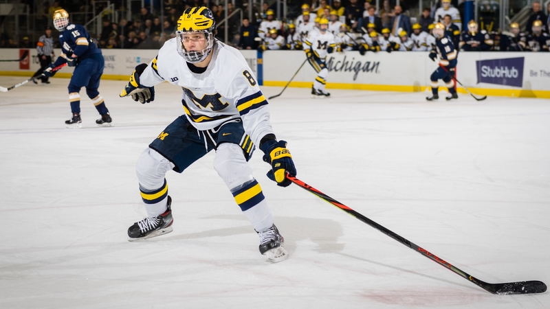 Michigan forward Jack Becker