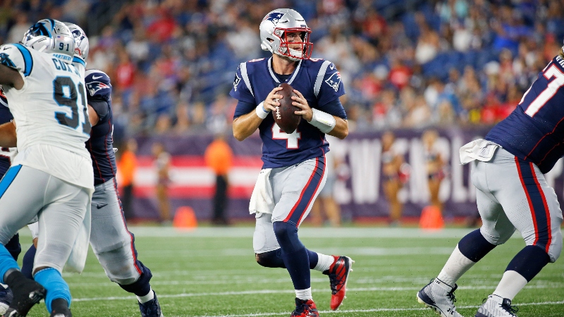 New England Patriots quarterback Jarrett Stidham