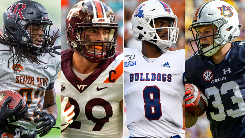 New England Patriots rookies Kyle Dugger, Dalton Keene, J'Mar Smith, Will Hastings