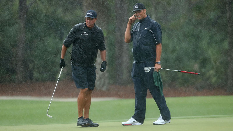PGA Tour golfer Phil Mickelson and Tampa Bay Buccaneers quarterback Tom Brady