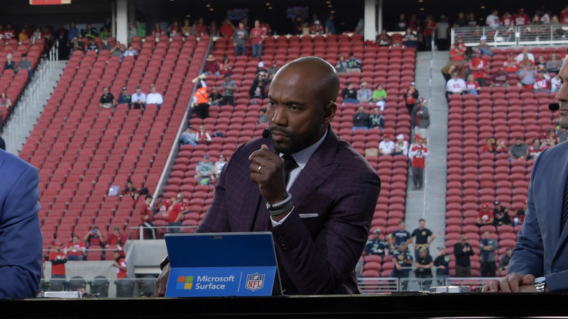 ESPN Monday Night Football Countdown host Louis Riddick