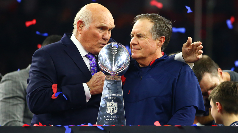Former NFL QB Terry Bradshaw, Patriots head coach Bill Belichick