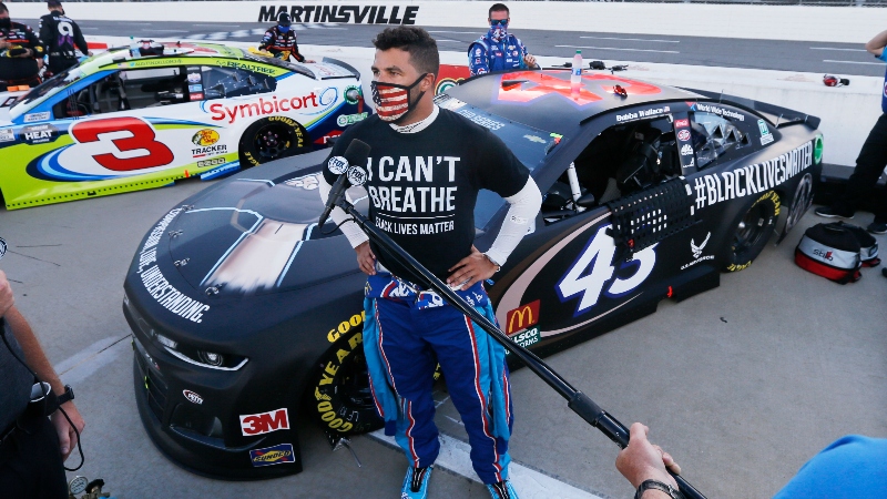 NASCAR driver Bubba Wallace