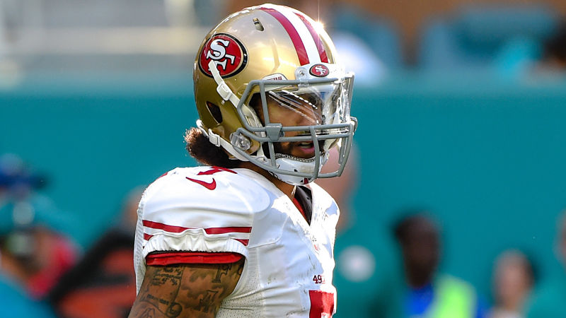 Former San Francisco 49ers quarterback Colin Kaepernick