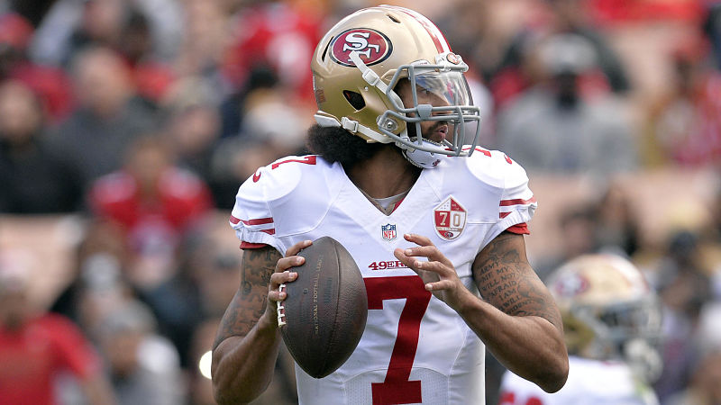Former San Francisco 49ers quarterback Colin Kaepernick