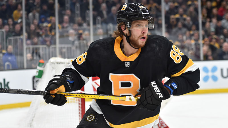Boston Bruins forward David Pastrnak