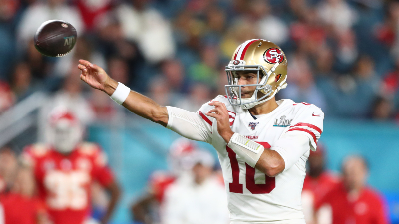 San Francisco 49ers quarterback Jimmy Garoppolo