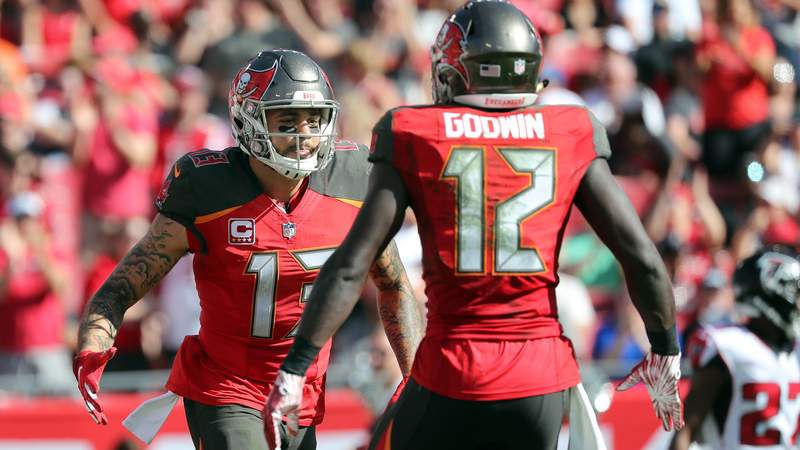 Tampa Bay Buccaneers wide receiver Mike Evans, Chris Godwin