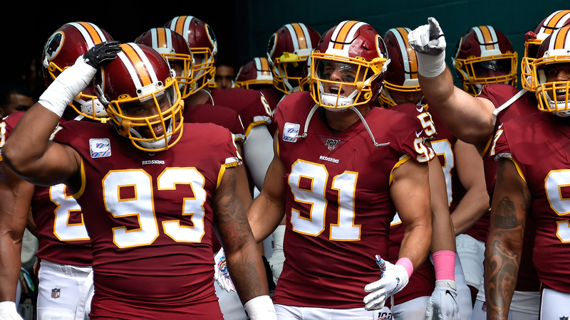 Washington Redskins' Jonathan Allen, Ryan Kerrigan