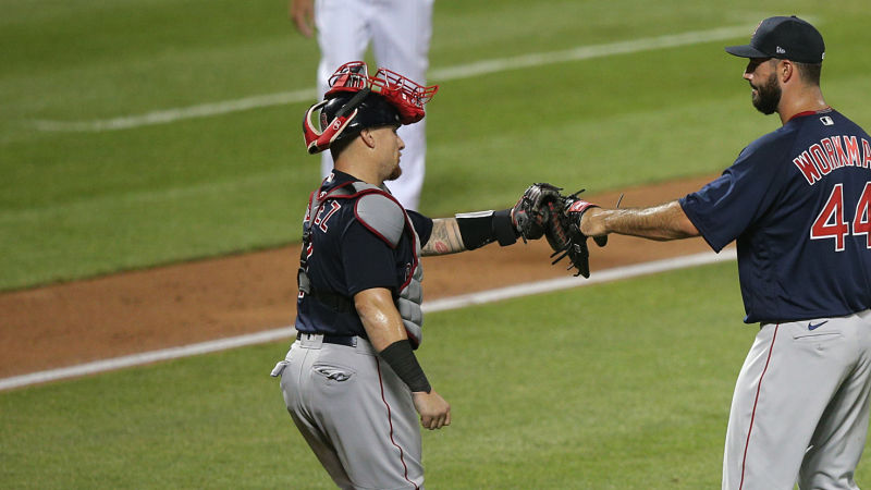 Boston Red Sox catcher Christian Vazquez