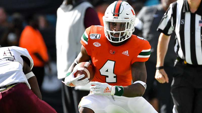 Miami Hurricanes wide receiver Jeff Thomas