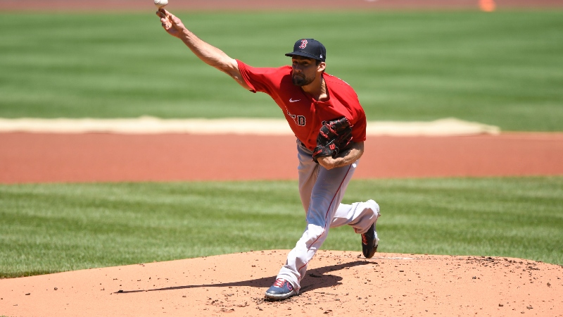 Boston Red Sox starting pitcher Nathan Eovaldi